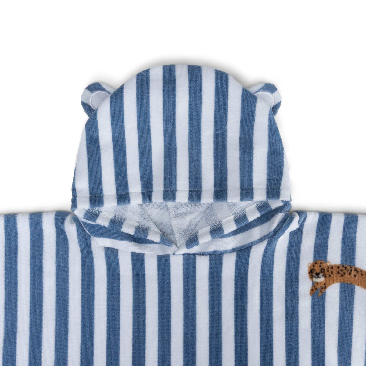 Poncho/ Blau gestreift