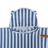 Poncho/ Blau gestreift